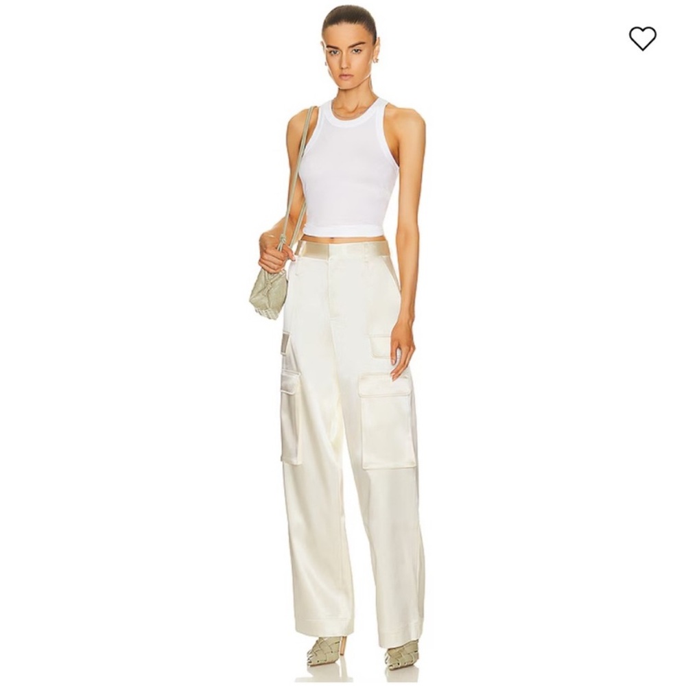 Women's White Cargo Pants